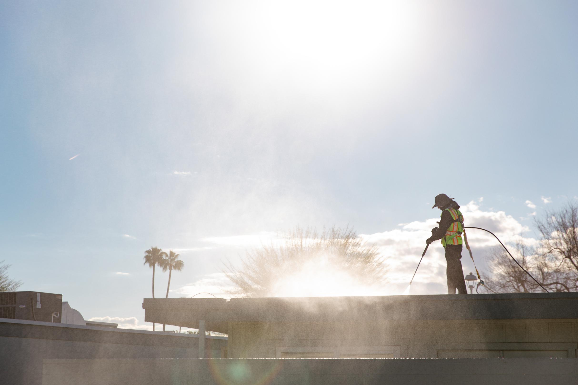 foam roof cleaning