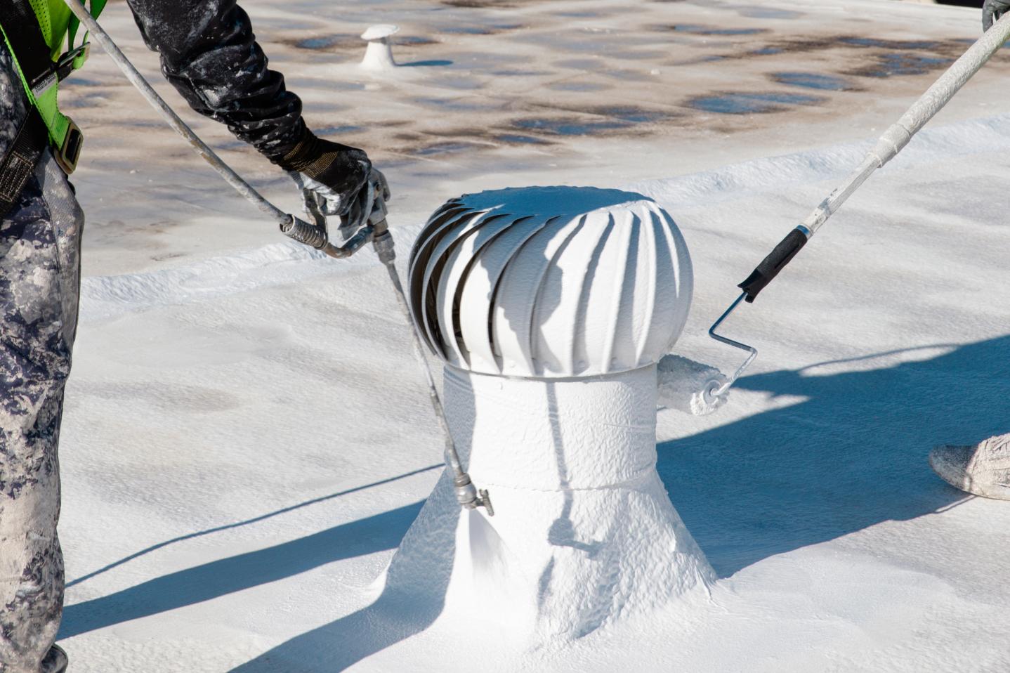 foam roof application