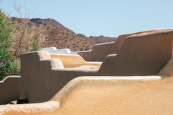 Adobe Style Home with Flat Roof