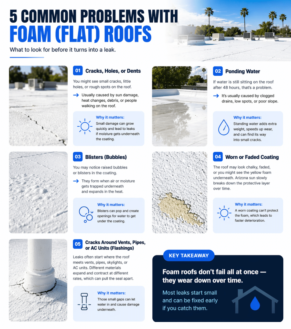 5 Common Problems with Foam Roofs