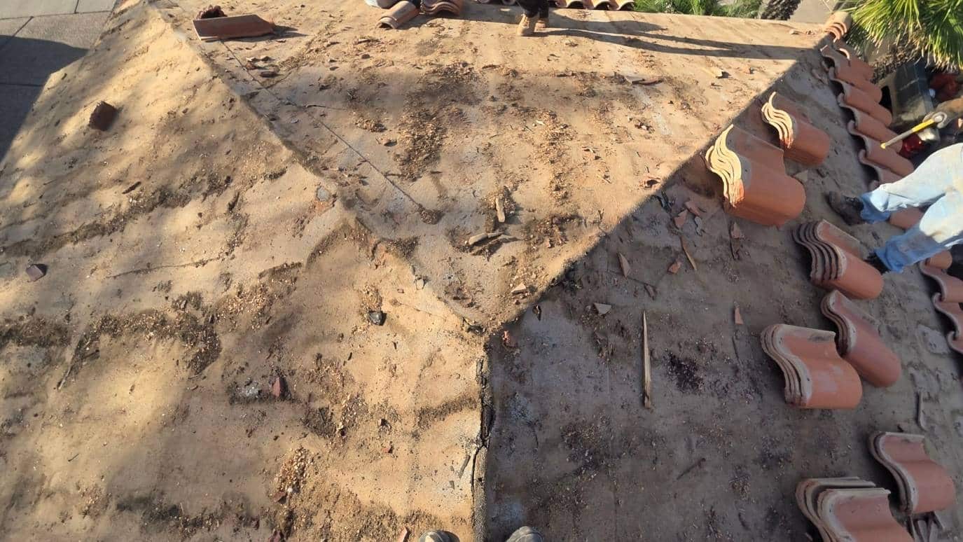 Tile roof mortar deterioration in Phoenix