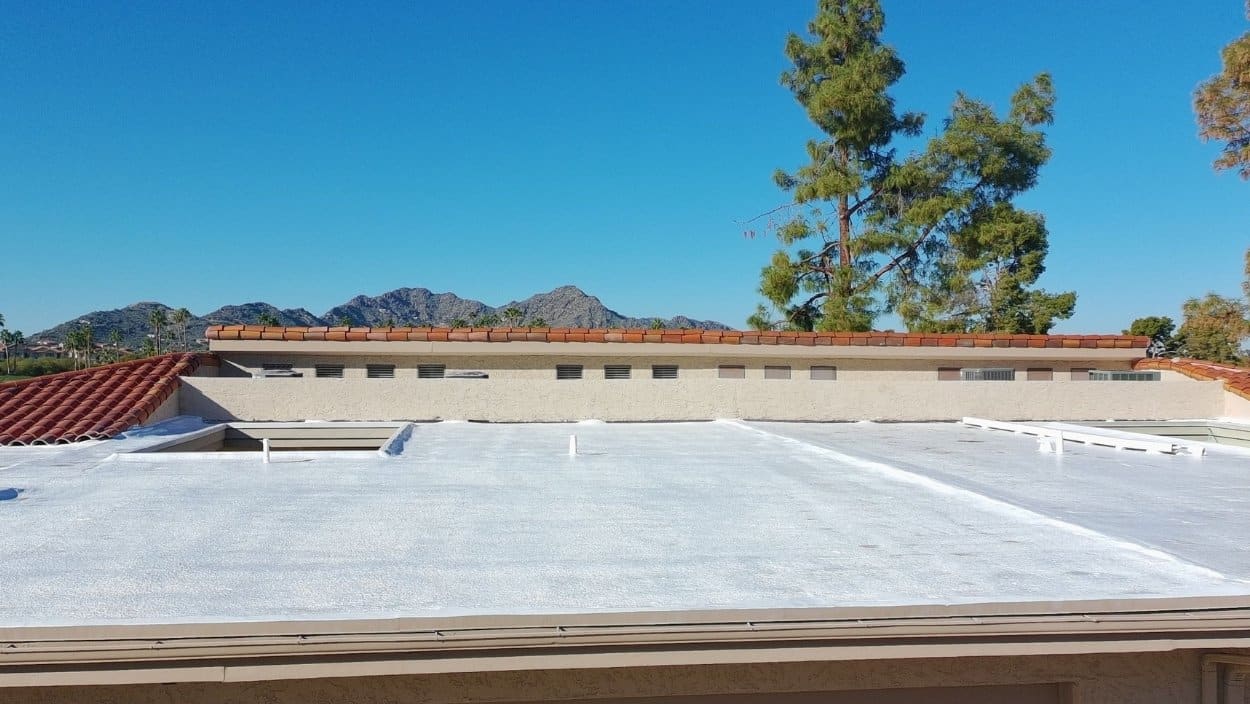 Foam roof creates airtight barrier to reduce heat intrusion in Phoenix homes