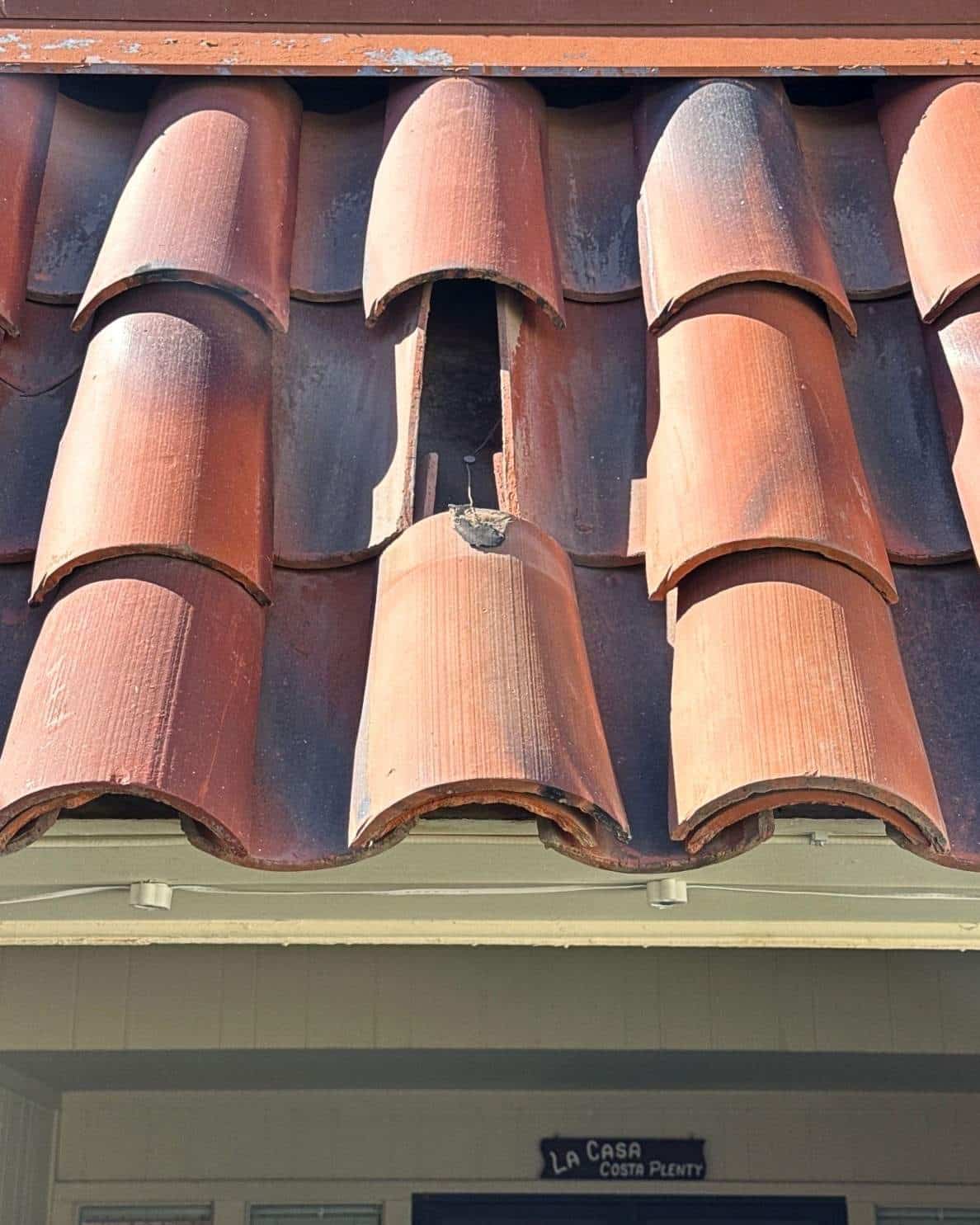 Slipped tile roof on a Phoenix home