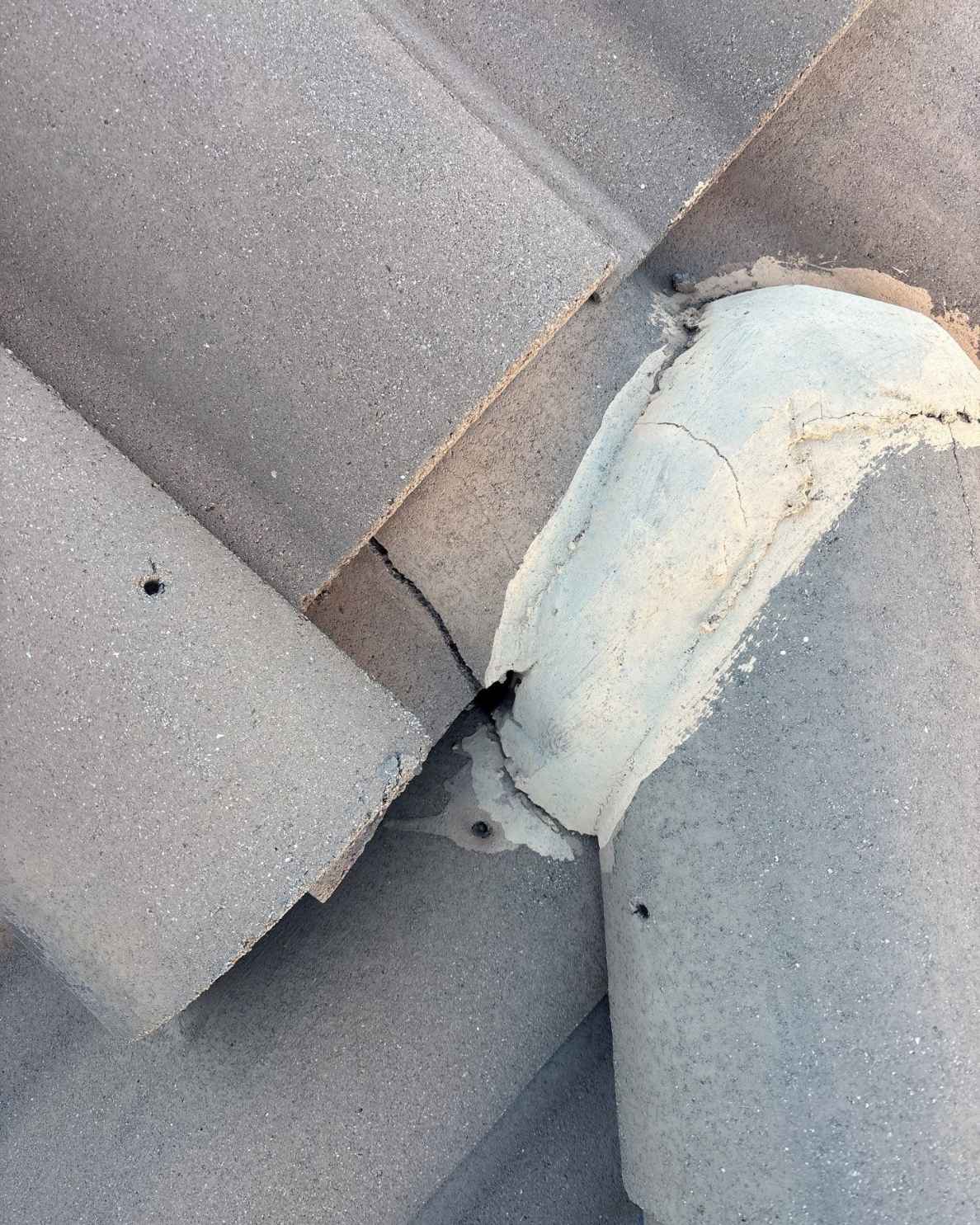 Tile roof mortar deterioration in Phoenix