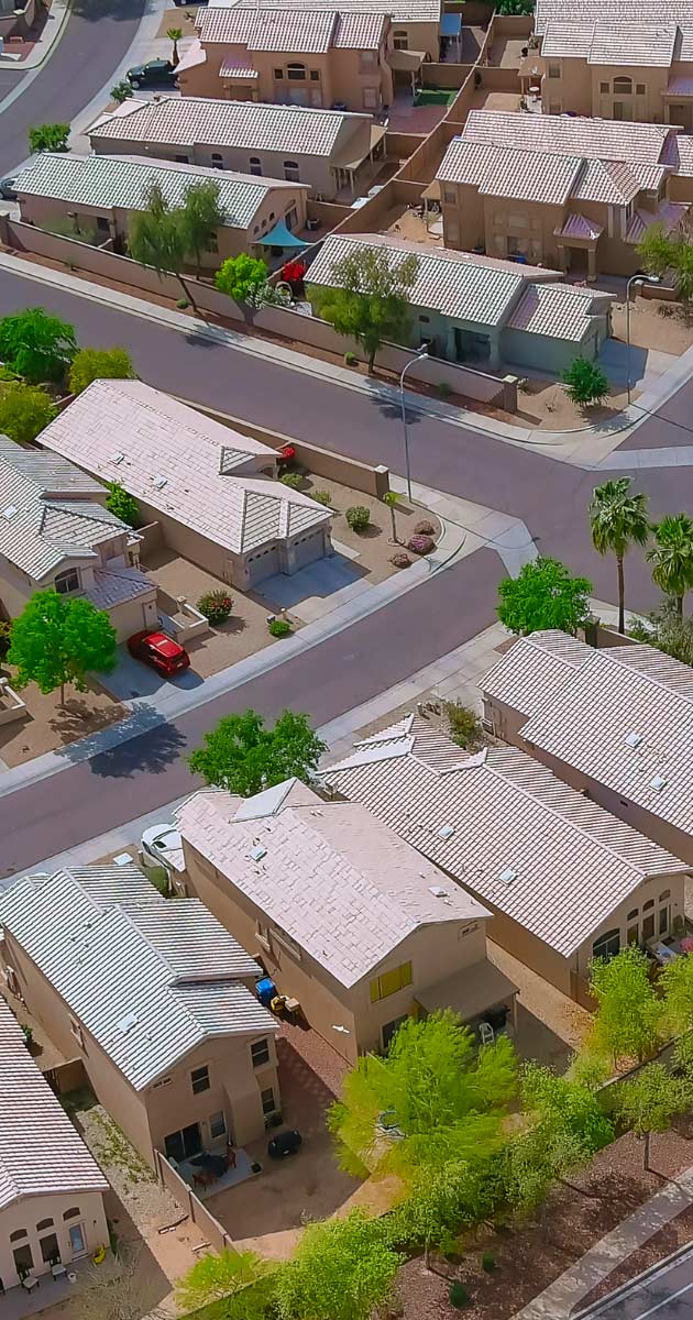 renco-roofing-location-glendale-city Picture of Avondale neighborhood taken from above